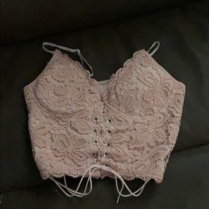 Corset crop-top